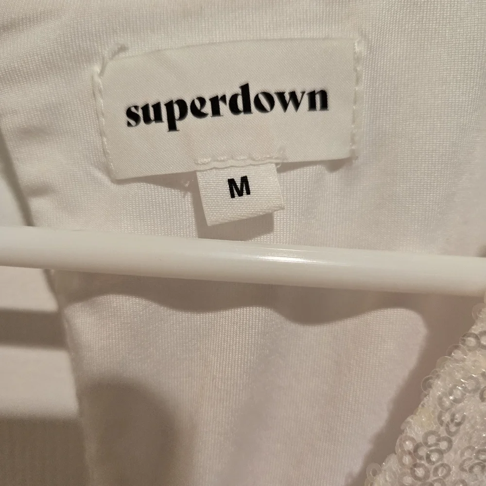 Revolve Superdown Devonne Surplice Romper White Size Medium